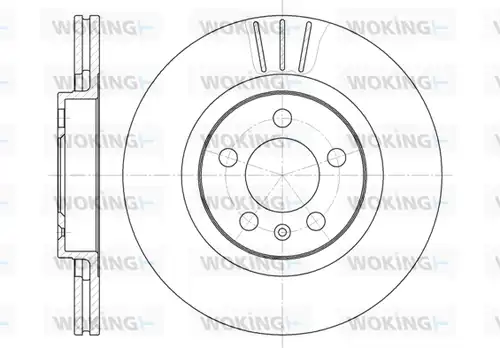 спирачен диск WOKING D6546.10