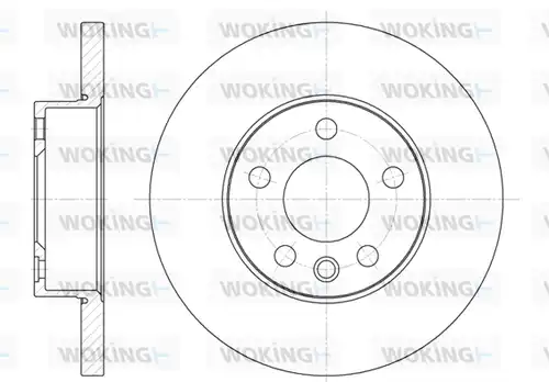 спирачен диск WOKING D6550.00