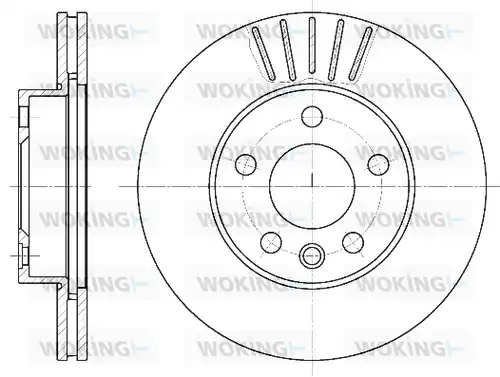 спирачен диск WOKING D6551.10