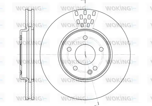 спирачен диск WOKING D6556.10