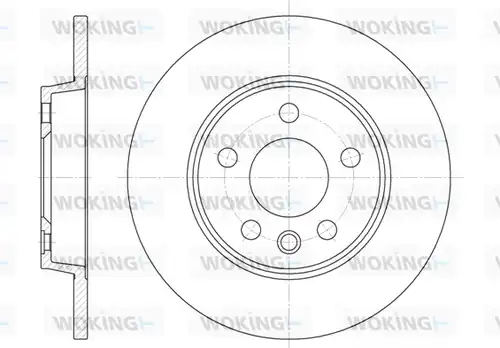 спирачен диск WOKING D6558.00