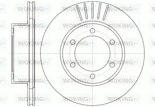 спирачен диск WOKING D6562.10