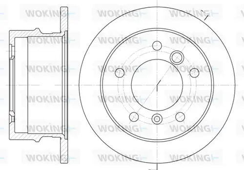 спирачен диск WOKING D6565.00