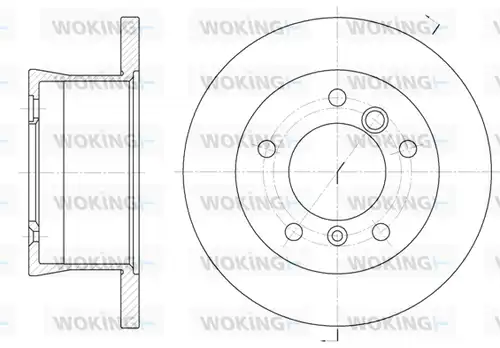 спирачен диск WOKING D6566.00