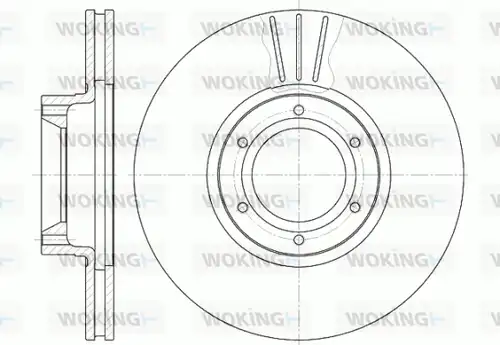 спирачен диск WOKING D6567.10