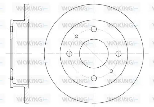 спирачен диск WOKING D6568.00