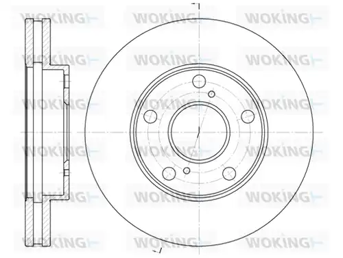 спирачен диск WOKING D6571.10