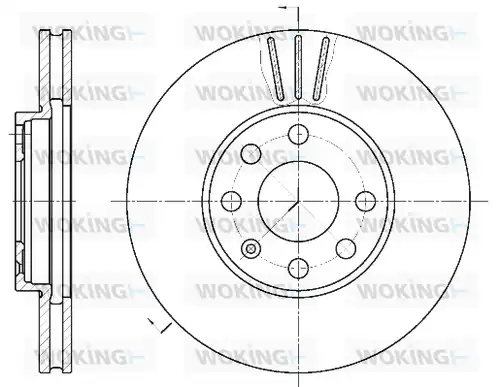 спирачен диск WOKING D6572.10