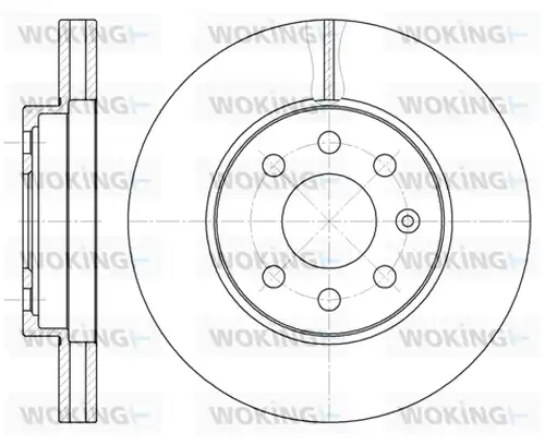 спирачен диск WOKING D6573.10