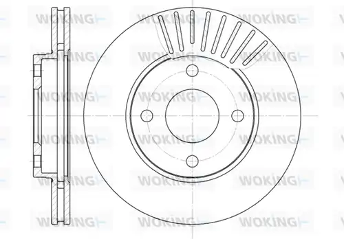 спирачен диск WOKING D6575.10