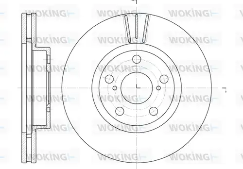 спирачен диск WOKING D6577.10