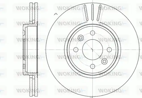 спирачен диск WOKING D6583.10