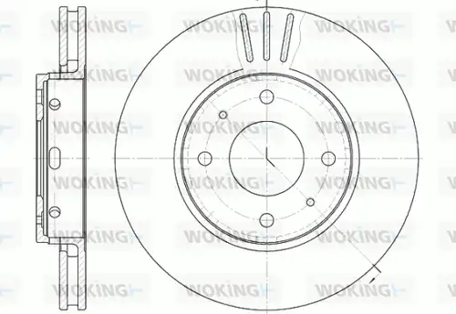 спирачен диск WOKING D6585.10