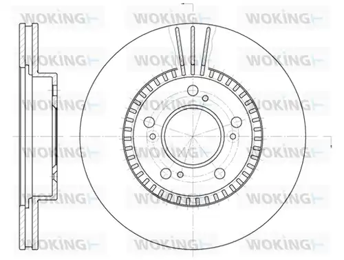 спирачен диск WOKING D6586.10