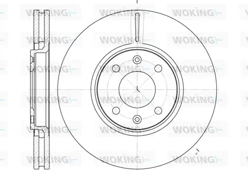 спирачен диск WOKING D6587.10