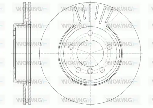 спирачен диск WOKING D6589.10