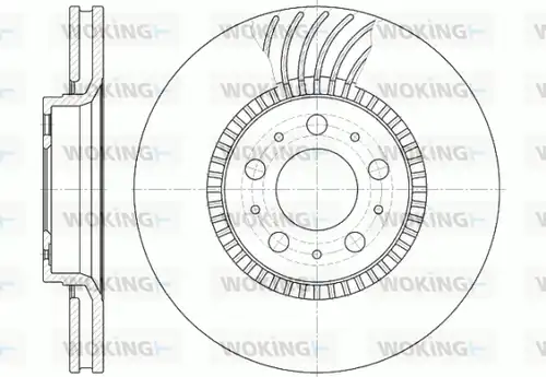 спирачен диск WOKING D6591.10