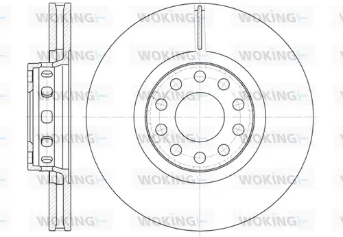 спирачен диск WOKING D6592.10