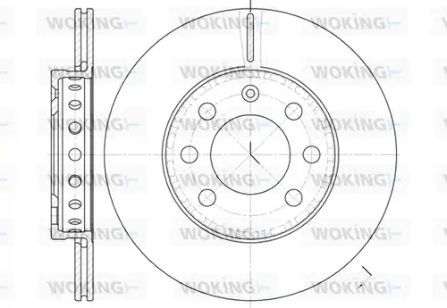 спирачен диск WOKING D6595.00