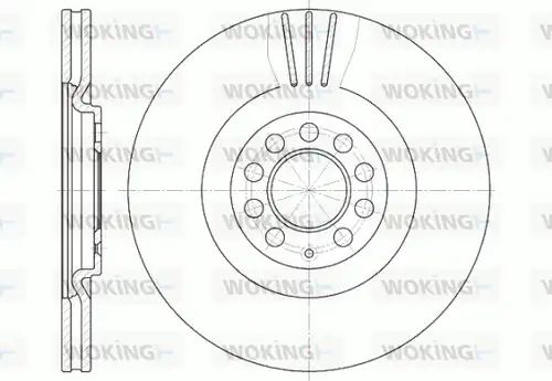 спирачен диск WOKING D6597.10