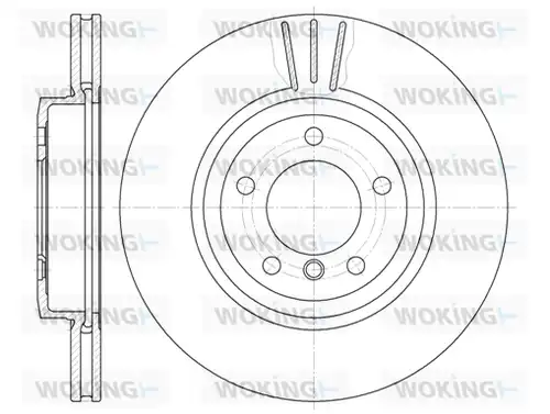 спирачен диск WOKING D6598.10