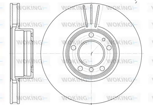 спирачен диск WOKING D6599.10