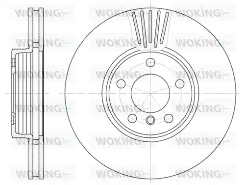 спирачен диск WOKING D6600.10