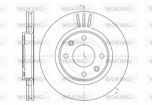 спирачен диск WOKING D6603.10