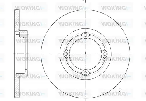 спирачен диск WOKING D6606.00