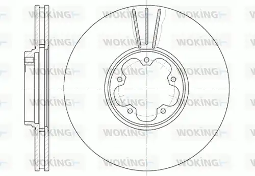 спирачен диск WOKING D6608.10