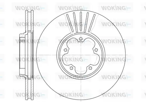 спирачен диск WOKING D6609.10