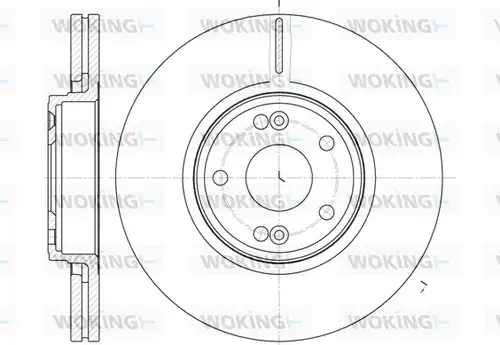 спирачен диск WOKING D6612.10