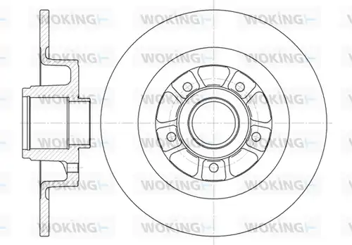 спирачен диск WOKING D6613.00