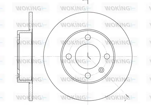 спирачен диск WOKING D6616.00