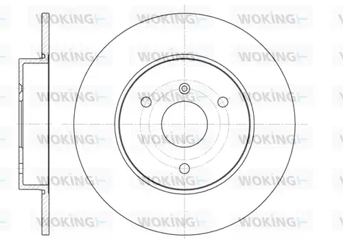 спирачен диск WOKING D6617.00