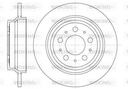 спирачен диск WOKING D6620.00