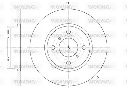 спирачен диск WOKING D6621.00