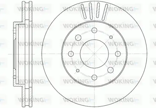 спирачен диск WOKING D6625.10