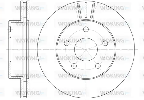 спирачен диск WOKING D6626.10