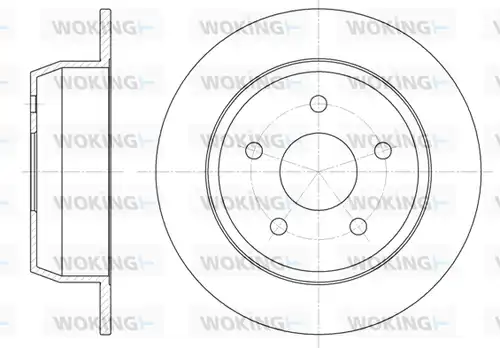 спирачен диск WOKING D6628.00