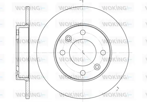 спирачен диск WOKING D6630.00