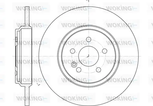 спирачен диск WOKING D6631.00