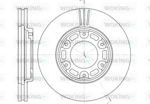 спирачен диск WOKING D6634.10