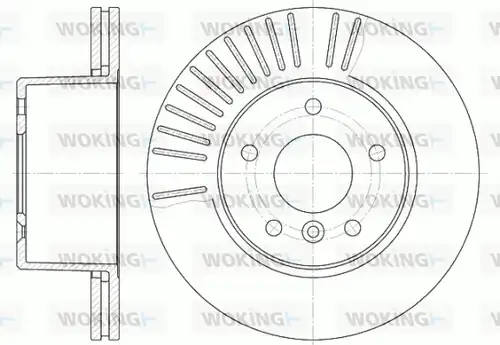 спирачен диск WOKING D6638.10