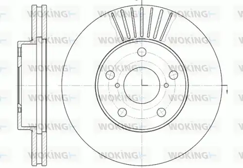 спирачен диск WOKING D6640.10