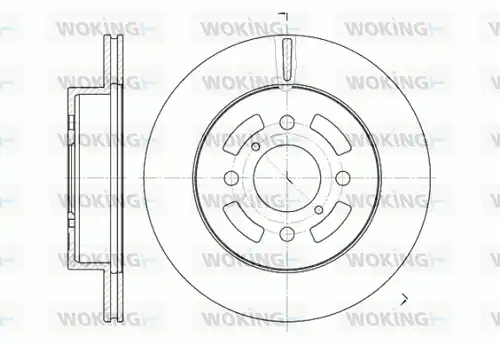 спирачен диск WOKING D6642.10