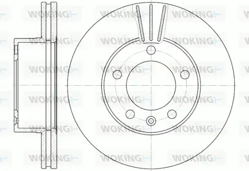 спирачен диск WOKING D6643.10