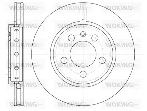 спирачен диск WOKING D6646.10
