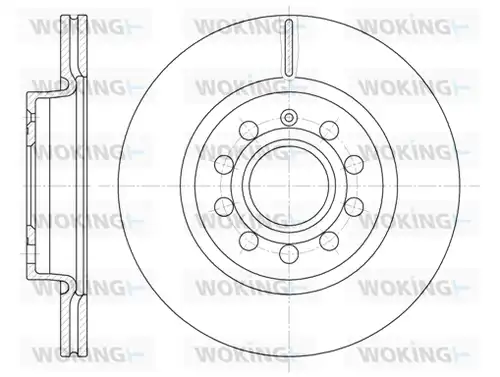спирачен диск WOKING D6647.10