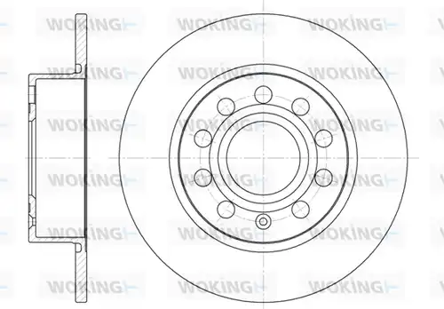 спирачен диск WOKING D6649.00